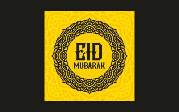 Download Eid Greeting Post with Bold Mandala Art - Art Collection