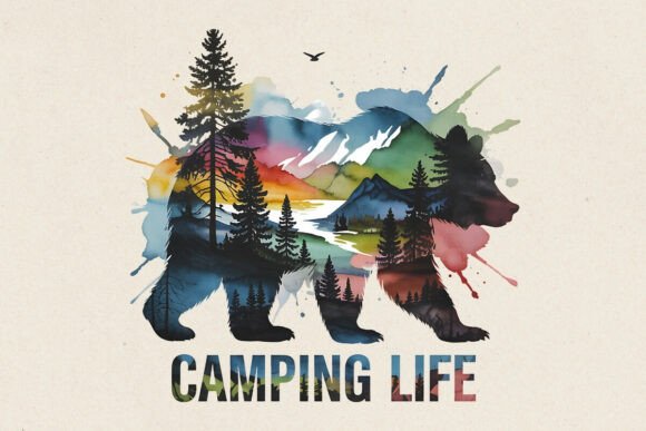 Download Camping Life Bear Mountain Nature PNG - Nature Collection