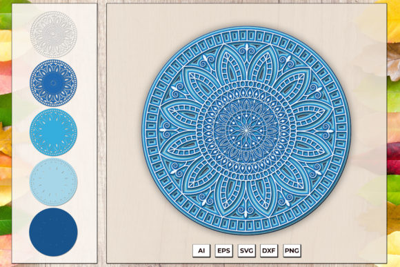 Download 3d Layered Mandala Art – SVG Cut File - Art Collection