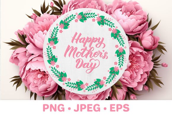 Download Happy Mother’s Day. Floral Round Design - Round design Collection