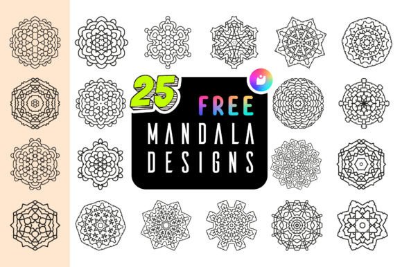 Download Free 25 Mandala Art Designs Pack - V1 - Art Collection