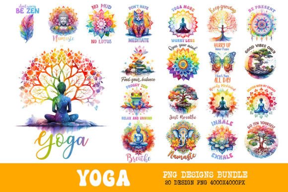 Download Yoga Art Bundle Pack - Art Collection