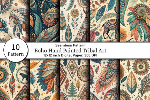 Download Boho Hand Painted Tribal Art - Art Collection