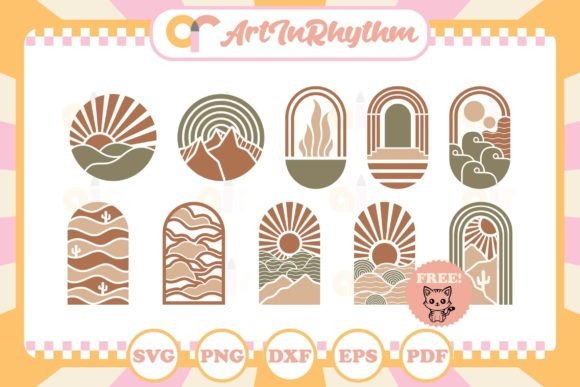 Download Modern Boho Svg Bundle, Boho Wall Arts - Art Collection