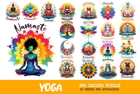 Download Mindful Yoga Art Bundle - Art Collection