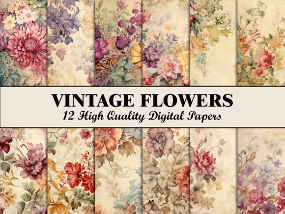 Download Flower Scrapbook Paper Flowers Pattern - Flower Collection