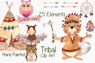 Download Watercolor Kids Tribal Clipart - Art Collection