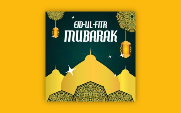 Download Eid Greeting Post with Bold Mandala Art - Art Collection