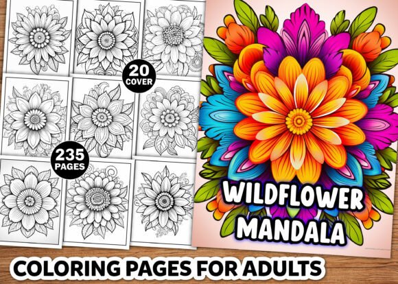 Download Wildflower Mandala Coloring Pages - Flower Collection