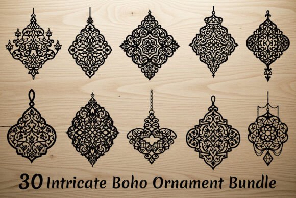 Download 30 Intricate Boho Ornament Bundle - Intricate Collection