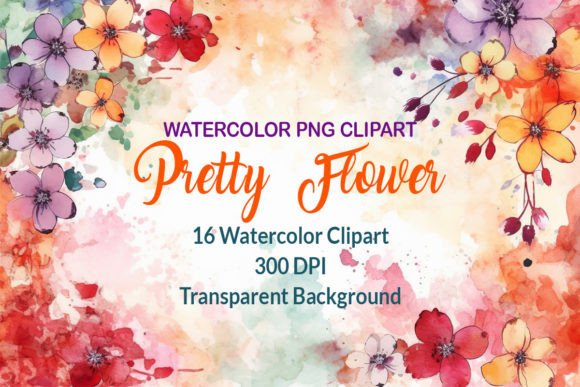 Download Pretty Watercolor Flower Clipart - Art Collection