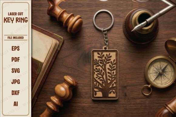 Download Nature Inspired Laser Cut Keyring - Nature Collection