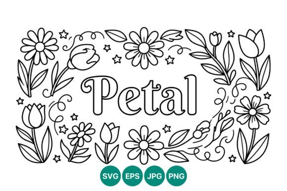 Download Floral Frame Petal Line Art - Art Collection