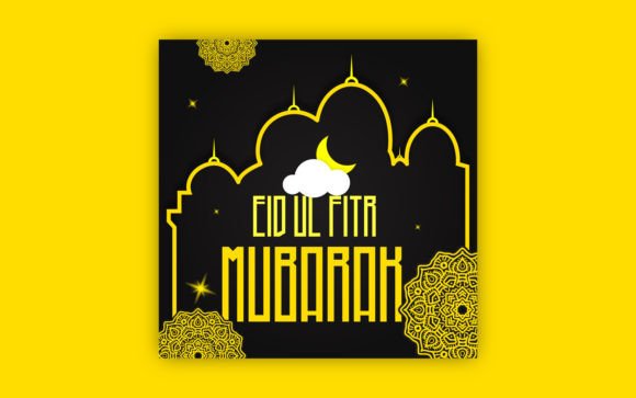 Download Eid Greeting Post with Bold Mandala Art - Art Collection