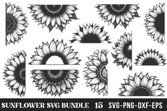 Download Sunflower SVG Bundle - Flower Collection