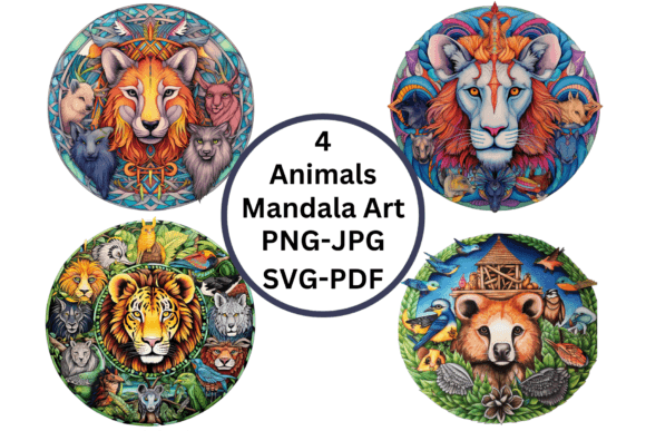 Download Animals Mandala Art PNG-JPG-SVG-PDF - Art Collection
