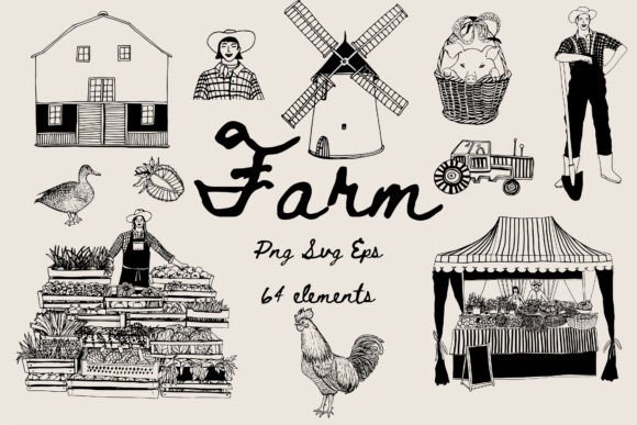 Download Farm SVG EPS Vector Clip Art - Art Collection